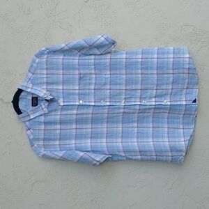 UNTUCKit Matisco Button-Down Casual Shirt Slim Fit 100% Linen Size L